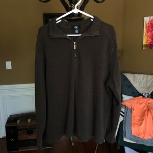 Calvin Klein Quarter Zip Pull Over Sweatshirt